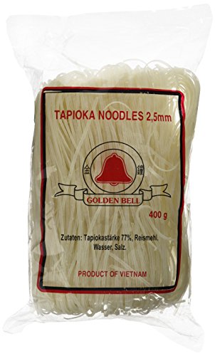 Golden Bell Tapioka Reisnudeln 2,5mm (Huû tieáu nam vang) (1 x 400 g) von GOLDEN BELL