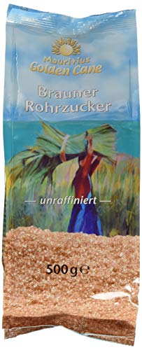 Golden Cane Brauner Rohrzucker (1 x 500 g Packung) von SKLNXAZ