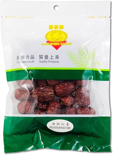 GOLDEN LION Getrocknete Rote Datteln 100g Kernlose | Red Dates von GOLDEN LION