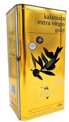 KALAMATA Extra Virgin GOLD - Ultra 0,3% Säure - Natives Olivenöl EXTRA 5 Liter - Neue Ernte von GOLDEON