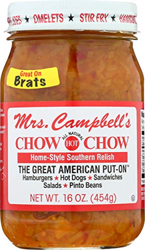 Mrs. Campbell's All Natural Hot Southern Chow Chow Relish Glasdose, 473 ml von GOLDING FARMS