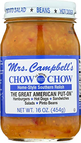 Mrs. Campbell's All Natural Sweet Southern Chow Chow Relish Glasdose, 473 ml von GOLDING FARMS