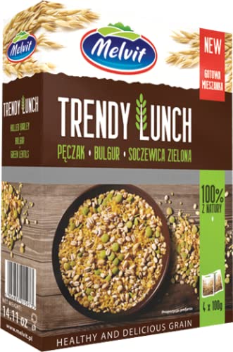 400 g Trendy Lunch, Bulgur, grüne Gläser, Melvit, 6 Stück von GOOD4YOU