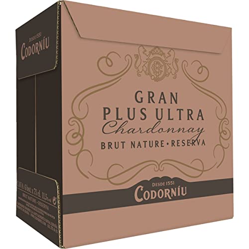 Codorniu Gran Plus Ultra Cava Chardonnay Brut Nature Reserve Box 6 Flaschen 75 cl von GOOD4YOU