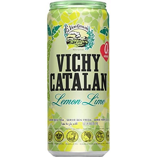 GOOD4YOU Vichy Catalan Natürliches Mineralwasser mit Gas, Limetten- und Zitronengeschmack, Dose 33 cl von GOOD4YOU