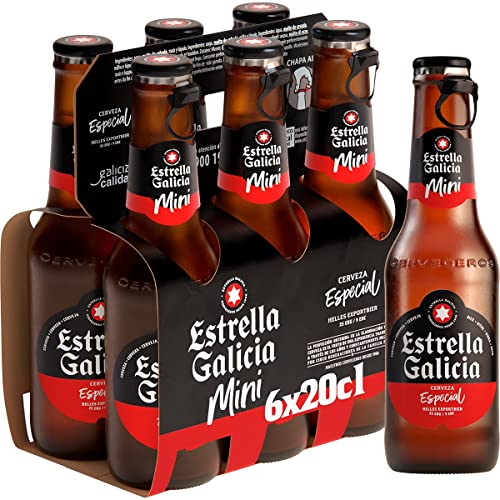 Stern Galicia Mini-Bier, blond, Spezialpackung, 6 Flaschen, 20 cl von GOOD4YOU