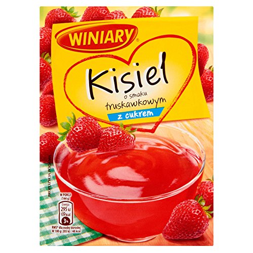 Winiary Polnisches Dessert "Kisiel" mit Erdbeergeschmack, 25er Pack (25 x 77 g) von GOOD4YOU