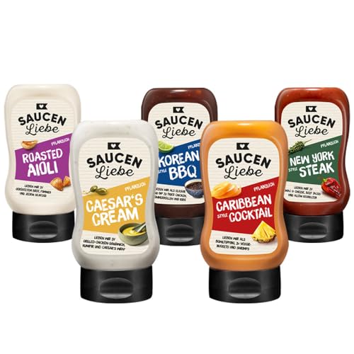 SAUCEN LIEBE Würzsauce (Probierpaket - 5x300ml) von GORANDO