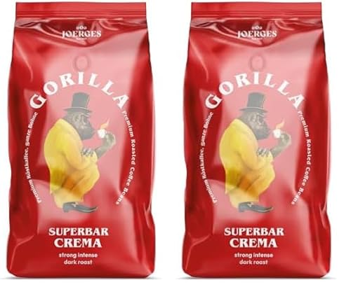 Joerges FF01GOSB Espresso Gorilla Super Bar Crema, 1 kg (2er Pack) von GORILLA