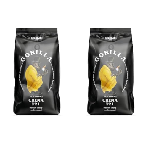 Joerges dark_roast, Espresso Gorilla Crema No.1, 1 kg (Packung mit 2) von GORILLA