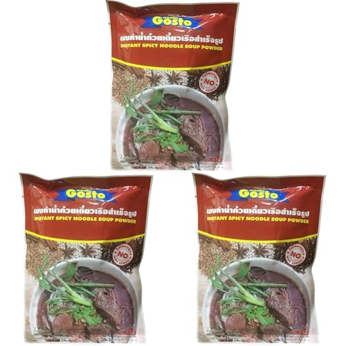 GOSTO - Nudelsuppengewürz Scharf, (1 X 208 GR) (Packung mit 3) von GOSTO