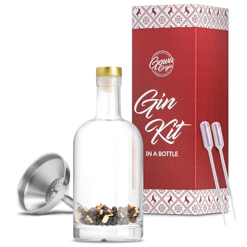 GOWA ORIGIN® DIY Gin Kit - Das #1 Geschenk für Gin-lover! | Für 1.4L DIY-Gin, Made in Austria | #1 Gin Geschenkset + 140-seitige Gin Bibel [E-Book] Gin Baukasten, Gin selber machen Set von GOWA ORIGIN