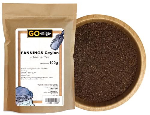 0,1kg FANNINGS Ceylon-Schwarztee 100g - GOmigo von GOmigo