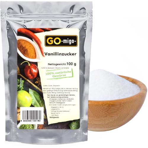 0,1kg Vanillinzucker 100g - GOmigo von GOmigo