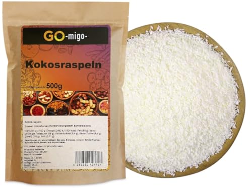 0,5kg Kokosraspeln Kokosraspel Raspel Kokos 500g von GOmigo