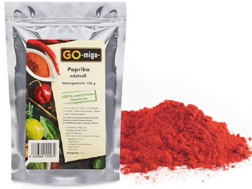 100g Paprika Edelsüß gemahlen 0,1kg echte 100 Asta Top Qualität von GOmigo