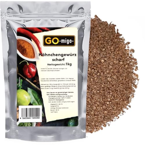 1kg Hähnchengewürz scharf 1000g - GOmigo von GOmigo