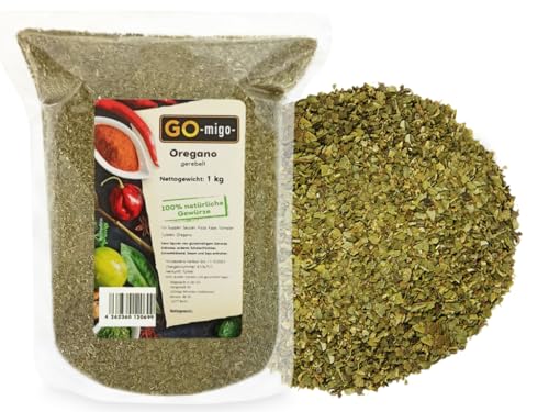 1kg Oregano gerebelt getrocknet 1000g feinste Top Qualität von GOmigo