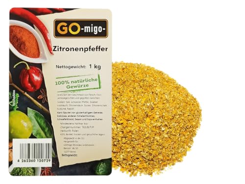 1kg Zitronenpfeffer - Gewürzmischung Premium Qualität von GOmigo