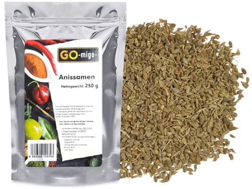 250g Anis Samen ganz 0,25kg Top Premium Qualität von GOmigo