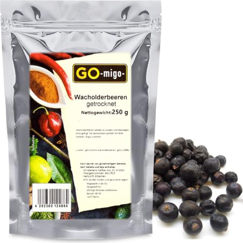 250g Wacholderbeeren getrocknet 0,25kg von GOmigo