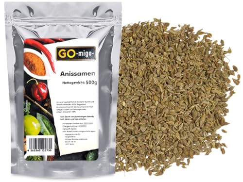 500g Anis Samen ganz 0,5kg Top Premium Qualität von GOmigo