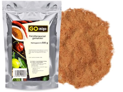 Karottenwurzel gemahlen 500g von GOmigo