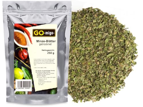 Minze-Blätter getrocknet 250g von GOmigo