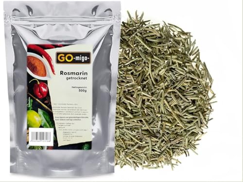 Rosmarin getrocknet geschnitten 500g Top Qualität- GOmigo von GOmigo