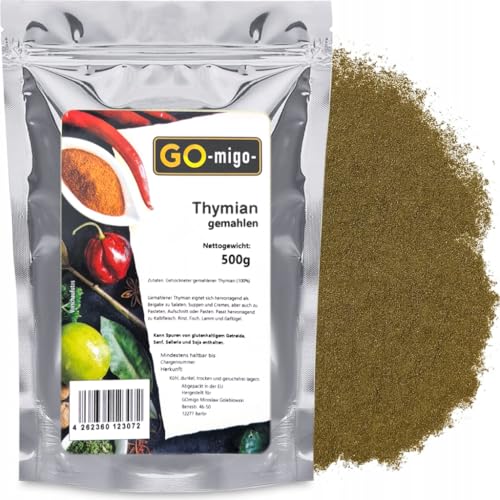 Thymian gemahlen 500g Premium Qualität- GOmigo von GOmigo