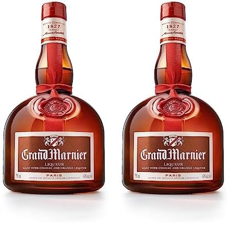 Grand Marnier Cordon Rouge - edler Blend aus Cognac und Bitterorangen-Essenz - pur als Likör oder zum Cocktail mixen - 40% vol. - 1 x 0,7 l (Packung mit 2) von Grand Marnier