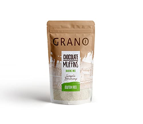 GRANO, Schokoladenmuffins Backmischung, glutenfrei, Reismehl, Tapioka, Kartoffelmehl, ballaststoffreich, Doypack, 500 g von GRANO