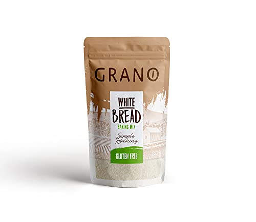 GRANO, Weißbrot-Backmischung, glutenfrei, Reismehl, Hirsemehl, Tapioka, Psyllium, leicht zu backen, Doypack, 500 g von GRANO