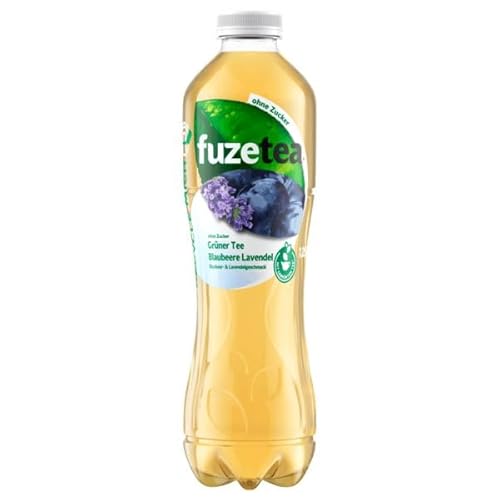 18 Flaschen Fuze Tea Grün Tee Blaubeer Lavendel ohne Zucker a 1.25 Liter inkl. EINWEGPFAND von GREAT BRITISH TRADING LIMITED