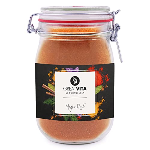 GreatVita Magic Dust Gewürz BBQ Rub 800g zum Kochen im Bügelglas von GREAT VITA