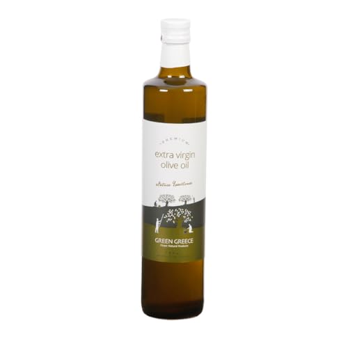 GREEN GREECE Natives Olivenöl Extra 750ml / Griechisches Natives Olivenöl Extra in eleganter Glasflasche mit Ausgießer (750ml) von GREEN GREECE