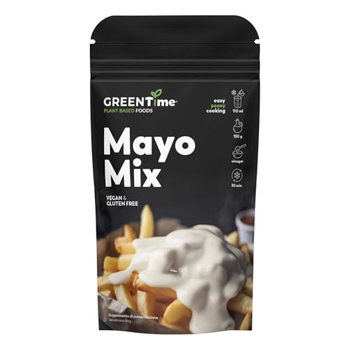 GREENTime Mayo Mix 30 g (vegan & glutenfrei) | pflanzliche Mayonnaisealternative zum Anmischen mit Sonnenblumenkernen | ergibt 300 g Soße | wiederverschließbar von GREENTime