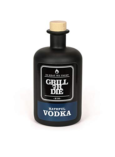 GRILL OR DIE The Hateful Vodka - limited - Ideale Spirituose für Cocktails oder als Geschenk - 1x 0,5l von GRILL OR DIE