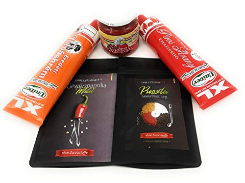 Gulaschkessel ungarisches Gewürz-Set mild Gulaschcreme Paprikacreme Paprika Edes Anna Puszta Gewürz von GRILLPLANET