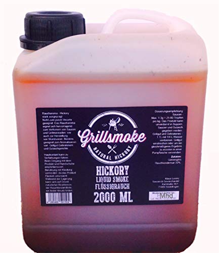 Grillsmoke® Flüssigrauch, Liquid Smoke Hickory pur 2L ohne Zusatzstoffe von GRILLSTONE