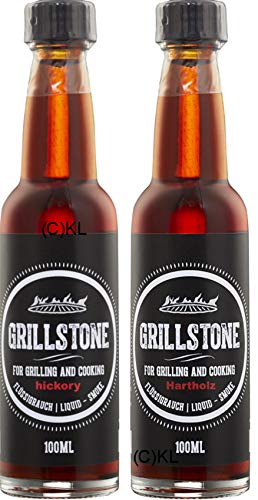 Hickory und Hartholz Liquid Smoke von Grillstone 2x 100ml von GRILLSTONE