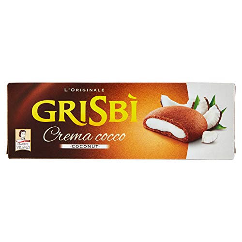 6x Vicenzi Grisbi Cocco 150g Kekse mit Kokosnuss creme cookies kuchen riegel von GRISBÌ