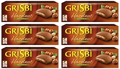 6x Vicenzi Grisbi Nocciola Kekse mit haselnuss creme150g riegel biskuits kuchen von GRISBÌ