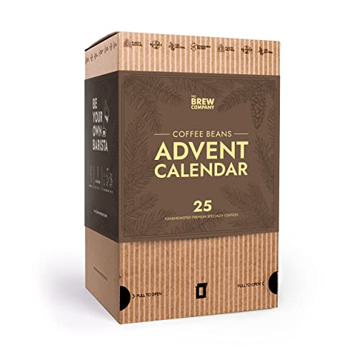 Kaffee Adventskalender 2024 für Männer & Frauen - Weihnachtskalender 2024 mit 25 Gourmet Ganze-Bohnen-Kaffees aus Aller Welt | Kaffee Probierset für Erwachsene | Kaffee Geschenke für Mann & Frau von GROWER'S CUP