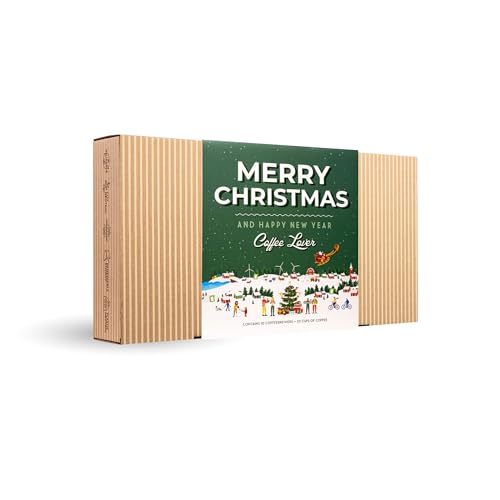 Weihnachtsgeschenke für Männer & Frauen – Kaffee Geschenk Set für Weihnachten mit 10 besten Single Estate Spezialitäten & Bio-Kaffees aus aller Welt | Kaffee Weltreise Geschenke für Männer & Frauen von GROWER'S CUP