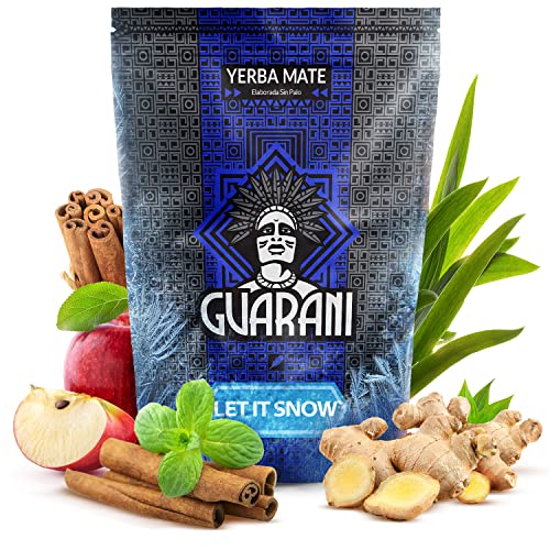 Guarani Let It Snow 0,4 kg | Wärmender Mate Tee in limitierter Version 400 g | Würziges Aroma | Kraft des natürlichen Koffeins | Tee Mate Tee aus Paraguay von GUARANI