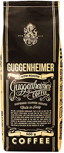 GUGGENHEIMER COFFEE - Kaffeebohnen 2kg - Extra langsam geröstet - wenig Säure und Bitterstoffe - Barista-Qualität - Feinste Crema - Bester Espresso für Vollautomaten - 4 x 500 g von GUGGENHEIMER COFFEE