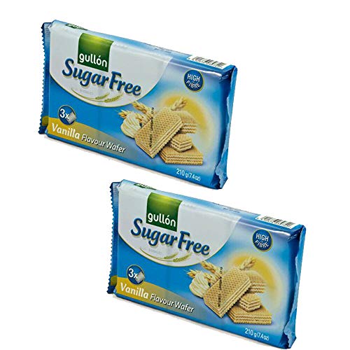 2 Stück GULLON SUGAR FREE BISCUITS (Vanille-Waffel-Bursitis) von GULLON SUGAR FREE BISCUITS