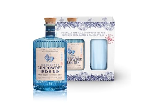 Gunpowder Irish Gin mit Geschenkverpackung und Gin Glas (1 x 0,5l) von GUNPOWDER