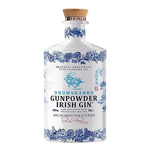 IRISCHE GIN-TROMMEL SHANBO KERAMIK ORIENTALISCHE PFLANZEN 70 CL von GUNPOWDER